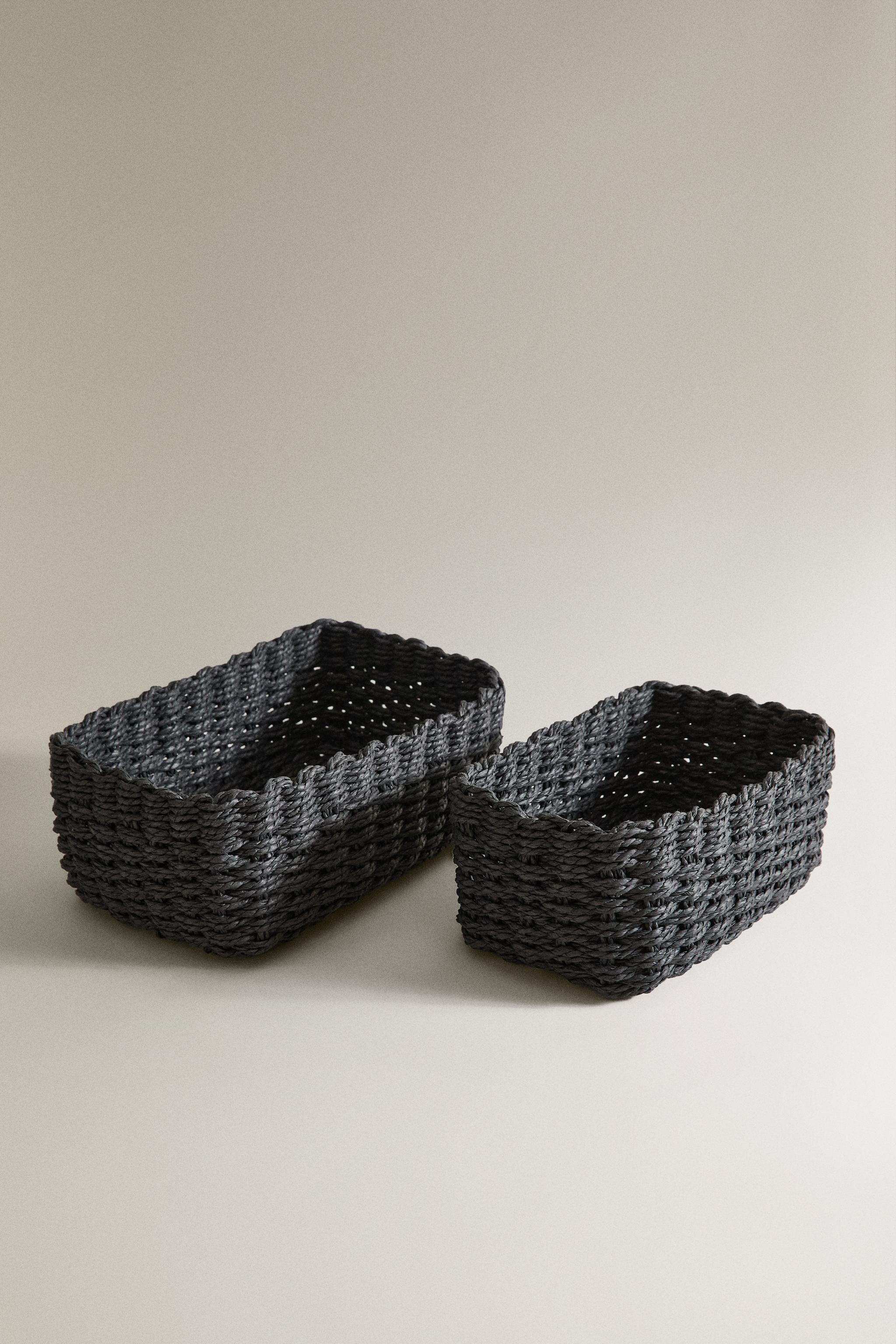 WOVEN PAPER BASKET